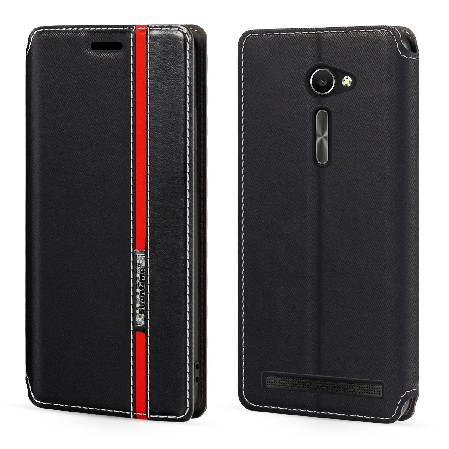 

For Asus Zenfone 2 ZE500CL Case Fashion Multicolor Magnetic Closure Leather Flip Case Cover with Card Holder 5.0 inches