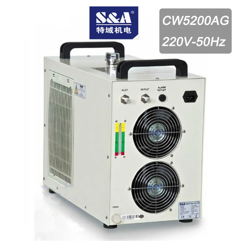 Промышленный воздушный охладитель Teyu S & A CW5200AG 50 Гц для лазерной трубки Co2 150