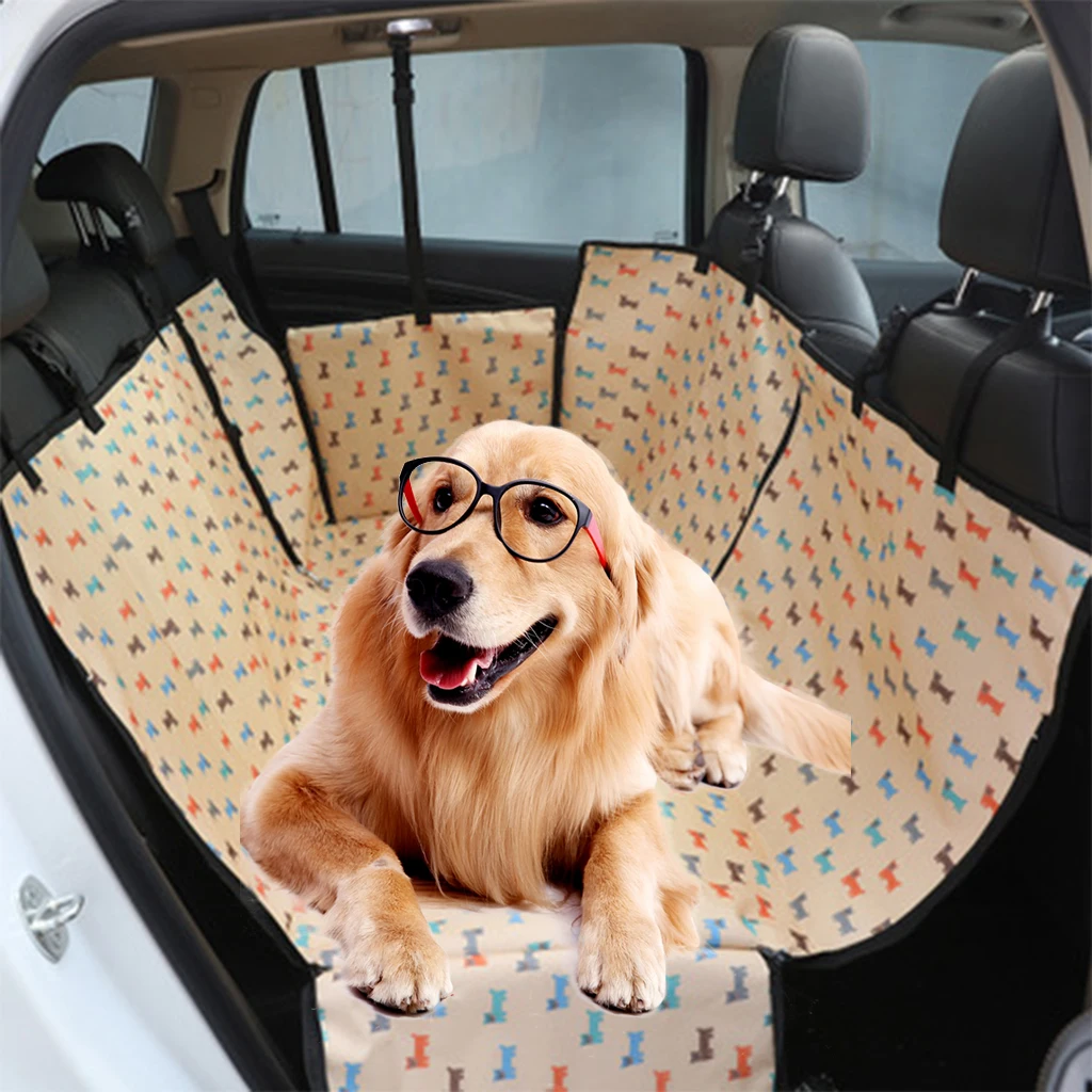 Водонепроницаемый Pet Carrier чехол для на автомобильное сиденье для перевозки собак вид сетки автомобиля заднего сиденья коврик Гамак Подушка протектор с молнией и карманами
