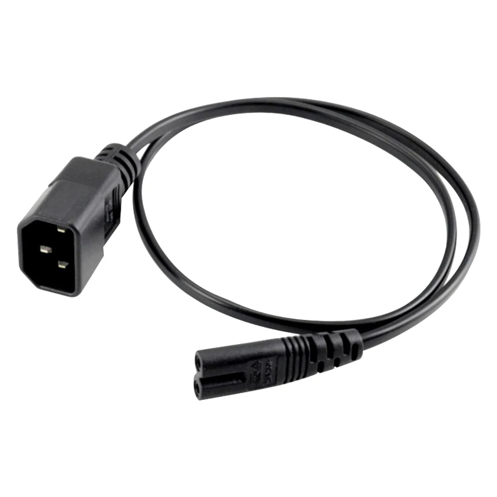 0.8 Feet IEC 320 C14 To C7 Figure Eight F-M Computer AC Power Adapter