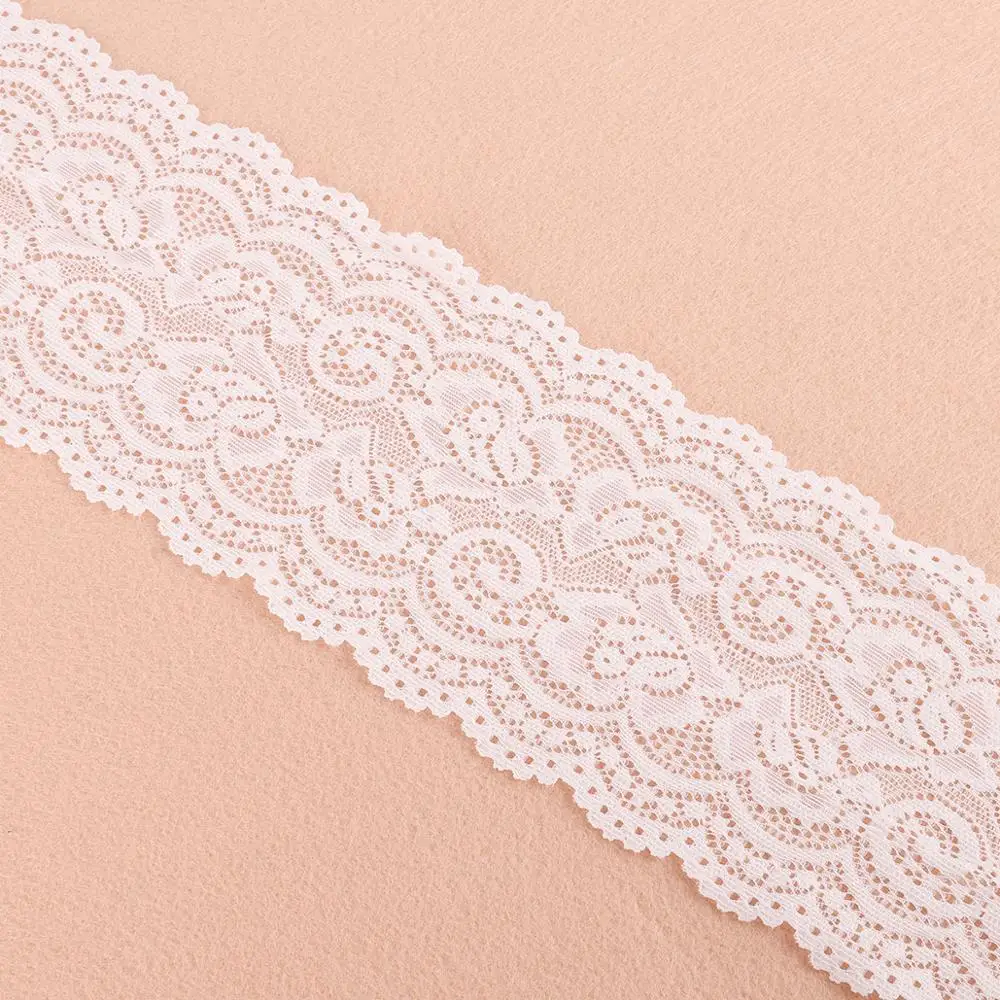 2yards 10cm Elastic Fabric Lace Ribbons Decoration Wedding Sewing Cloth Hair Band Bow DIY Sewing Garment Accessories lace ribbon lace sewing accessories lace sewing supplies lace garment accessories