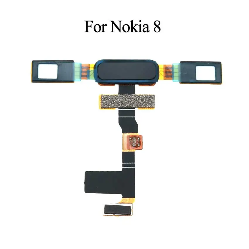 Юйси для Nokia 5 6 8 Кнопка Домой ключ назад Touch ID датчик отпечатков пальцев гибкий кабель, запчасти для ремонта