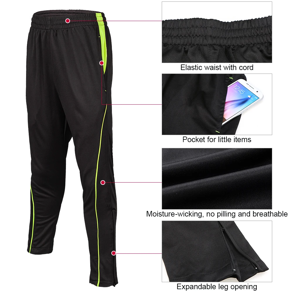 Men's Running Pants Tapered Slim Fit Sweatpants with Pocket Sports Jogging Basketball Climbing Workout Fitness Casual Pants