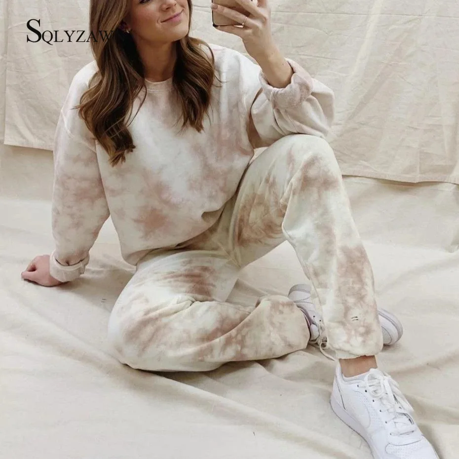 tie dye tracksuit set