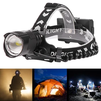 

300000 LM XHP90 LED Telescopic High Power Headlamp Headlight Powerful Lamp XHP90 Headlamp LED Headlight Headlight Torch