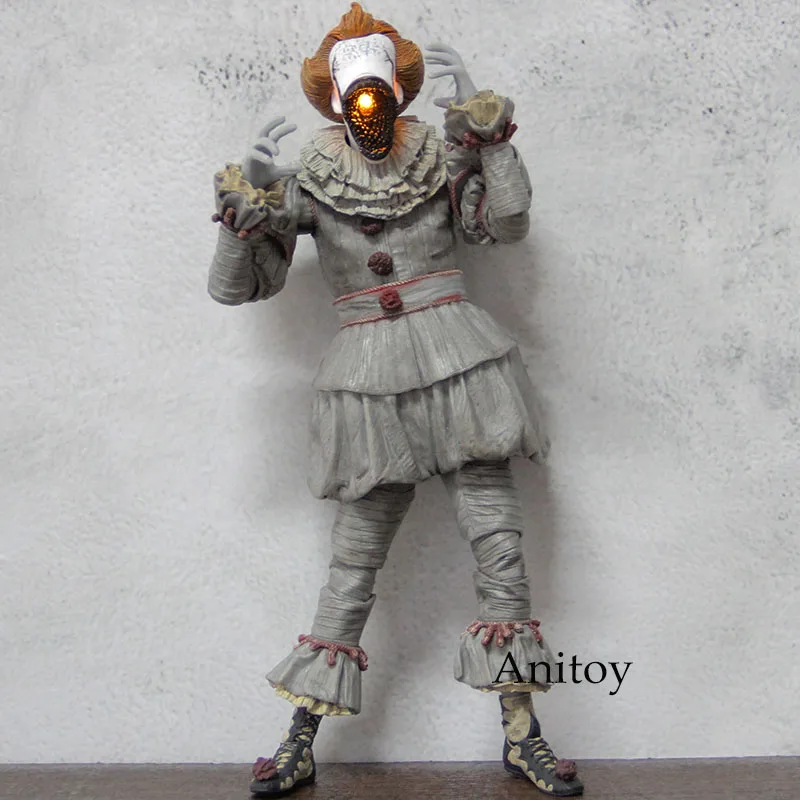 Горячие игрушки Стивен Кинг's It Pennywise танцующий клоун с светодиодный подсветкой NECA Pennywise фигурка ПВХ Коллекционная модель игрушки