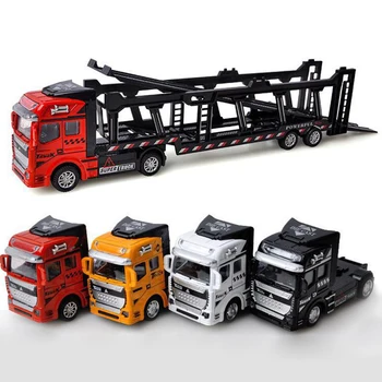 

1:48 New Parenting Pull Back Alloy Super Truck Vehicle Simulation Transporter Model Car Interesting Toys For Children Kids Gift