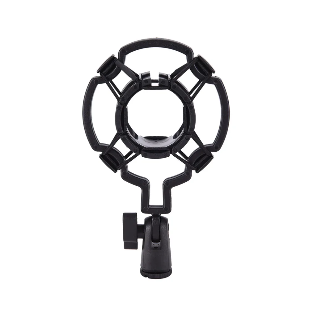

1PC 3KG Bearable Load Mic Microphone Shock Mount Clip Holder Stand Radio Studio Sound Recording Bracket Black Professional