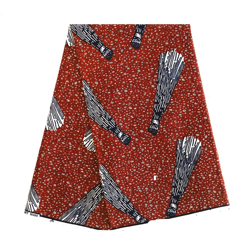 

Red Cotton African Ankara Real Wax Fabric For Formal Dress 2019 New Sewing Batik Print Cloth Fabric Nigerian Real Dutch Wax 330