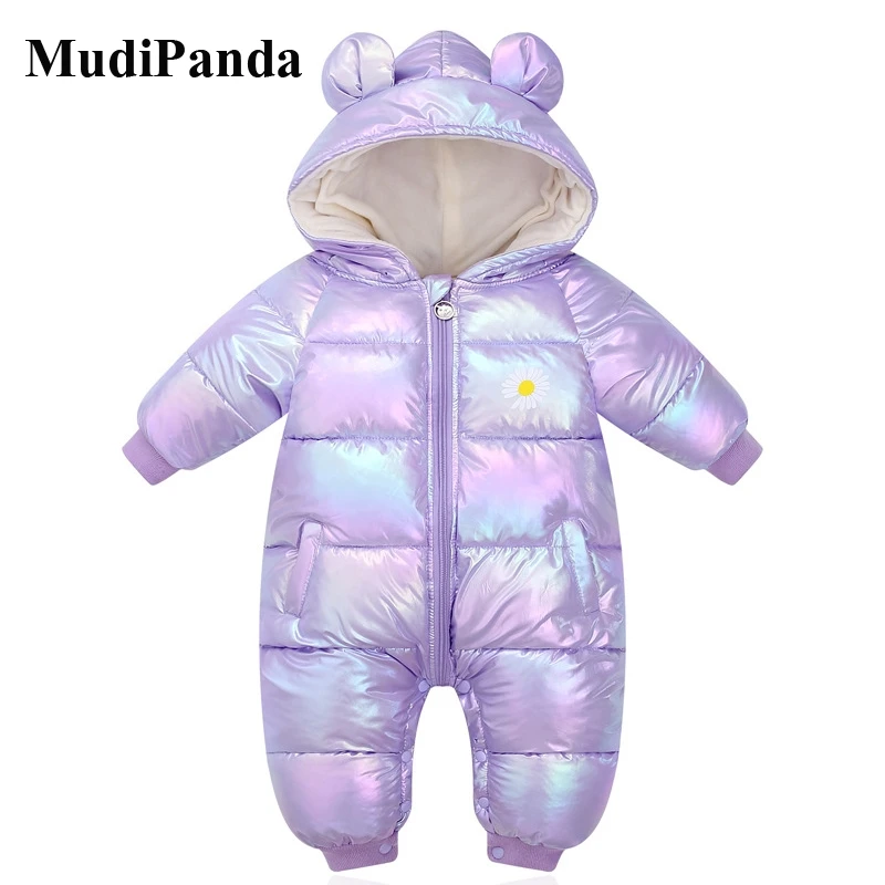 

MudiPanda 2020 New Born Winter Baby Clothes Waterproof Romper For Girl Boy Jumpsuit Cotton Overalls Kids Costume Infant Clothing