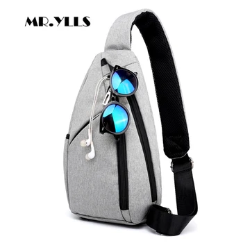 

Nylon Waterproof Men Messenger Bags External Earphone Plug Men Shoulder Bags Business Style Males Chest Bag Fashion Males Bag