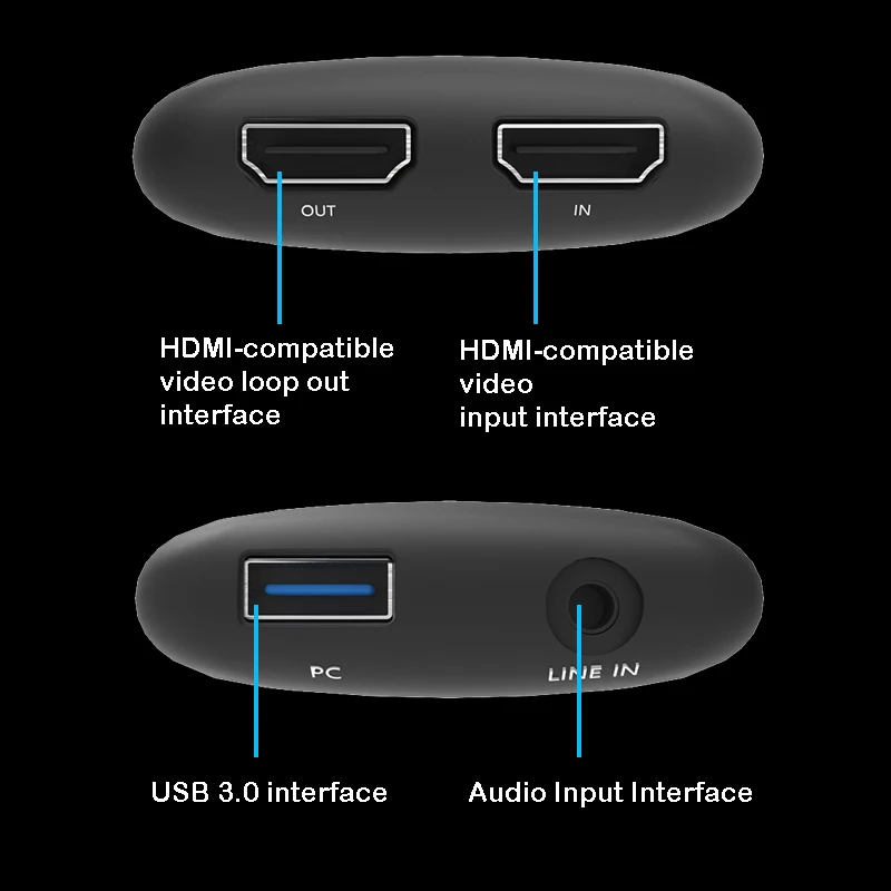 Ezcap321 USB 3.0 HD  ĸó ī, ̺ Ʈ ڽ ȭ,   , 4K, 30hz, 1080P, 120fps, 60fps