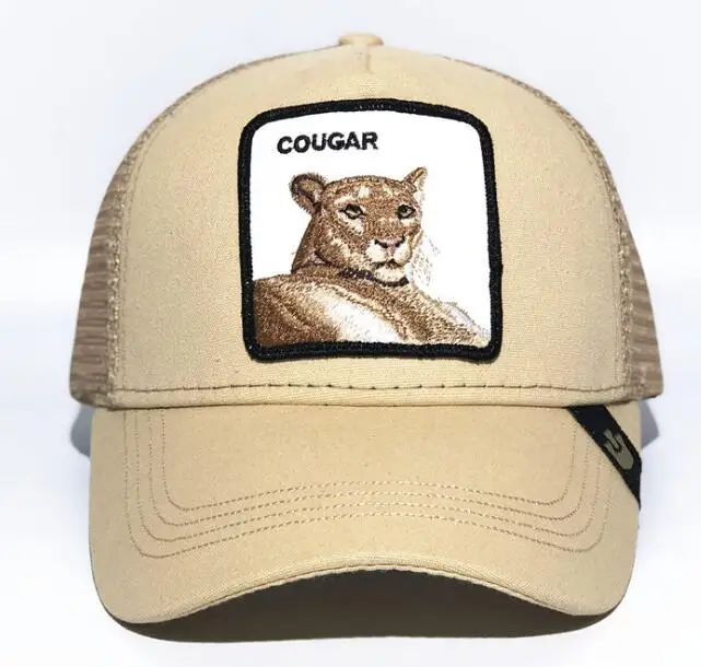 

new Summer trucker cap mesh snapback hip hop hats for men embroidery baseball caps COUGAR