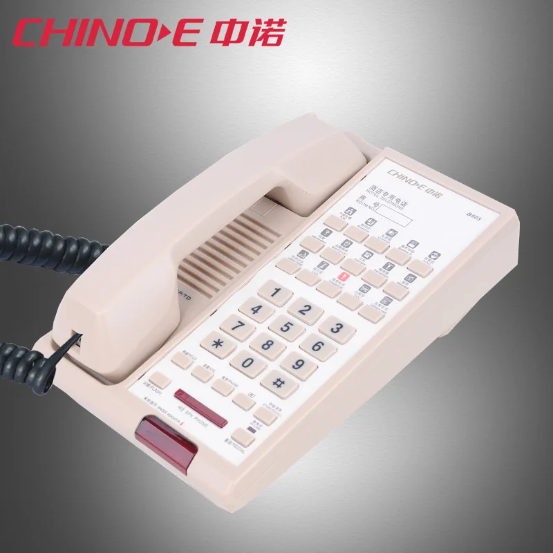 

CHINOE B005 Hotel Clubhouse Room Fixed Phone Seat Type Fixed Phone Set Push-to-Talk Dial Hands-Free Calls
