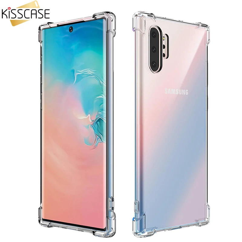 Kisscase для Samsung s10 note 10 plus чехол для телефона Роскошный прозрачный противоударный чехол для Galaxy Note 10 S10 5G S10 S9 S8 S7 EDGE