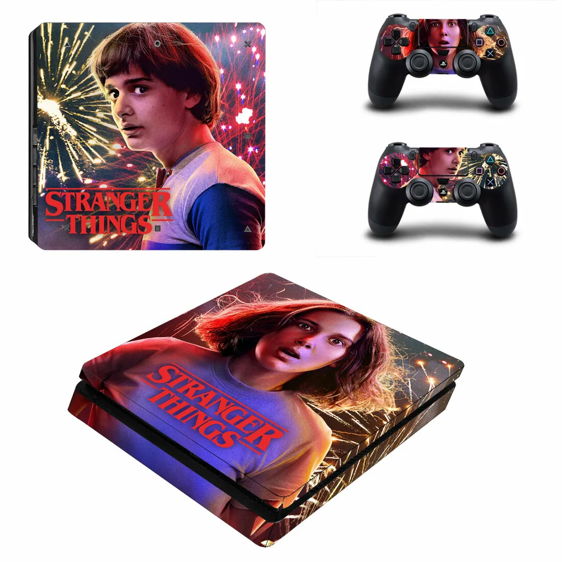 Странные Вещи PS4 тонкие наклейки PS 4 Play станция 4 тонкие наклейки на кожу наклейка для playstation 4 тонкая консоль и контроллер
