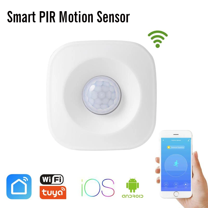 Умный дом безопасности WIFI PIR датчик движения Беспроводная пассивная