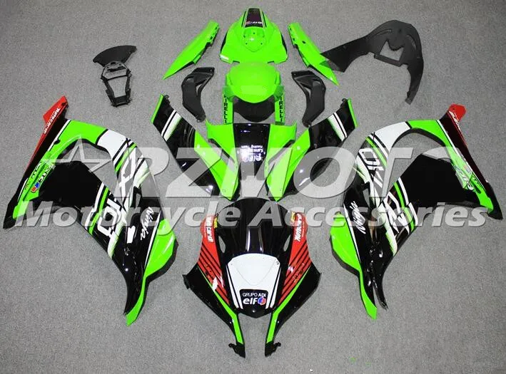 4 подарки ABS литья под давлением полный обтекатель комплект подходит для Kawasaki Ninja ZX-10R zx10r 16 17 набор кузова красный зеленый черный