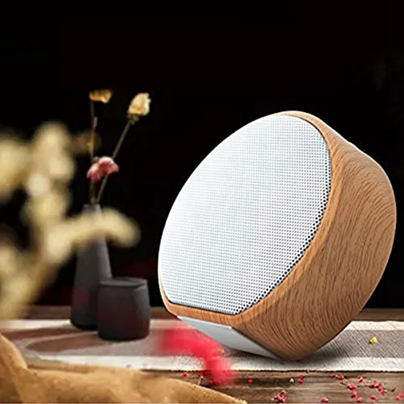 Портативный беспроводной Bluetooth громкоговоритель в стиле ретро с микрофоном сабвуфер музыка объемный громкоговоритель Встроенный аккумулятор для tf-карты 3,5 мм AUX