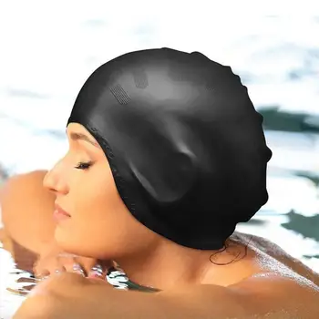

Waterproof Adult Silicone Elastic Ears Protector Men Women Swimming Pool Cap Hat