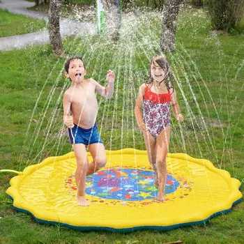 

Water Spray Pad Children Play Outdoor Lawn Sprinkler Game pad Shark Dinosaur Cute Painting Garden Lawn Sprinkler Game pad