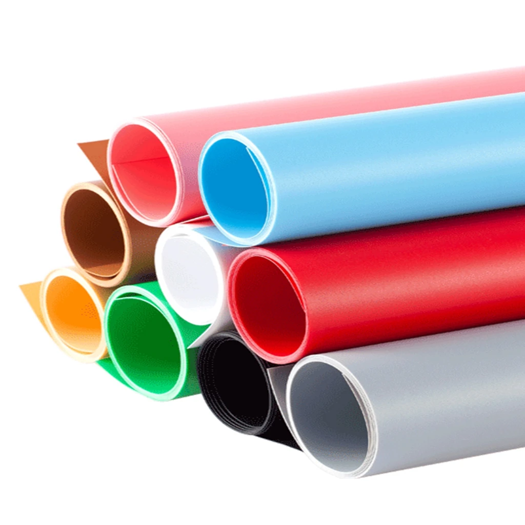 4 Colors 50x50 PVC Photographer Background White+Gray+Pink+Yellow Photo Screen