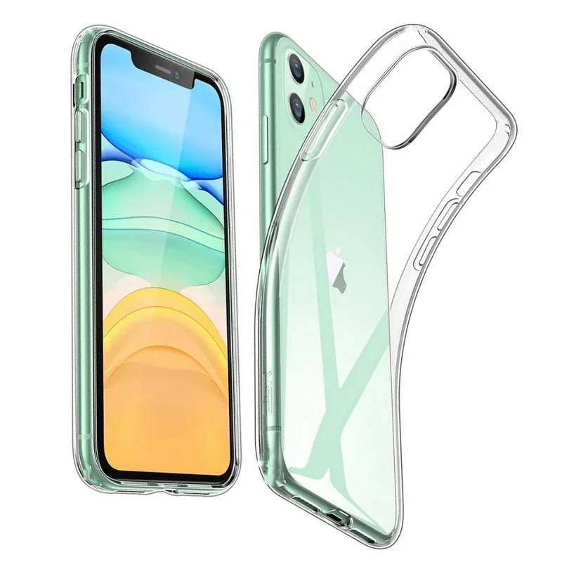 Прозрачные ударопрочные чехлы из ТПУ для iPhone 11 Pro Max 3 шт. мягкий силиконовый