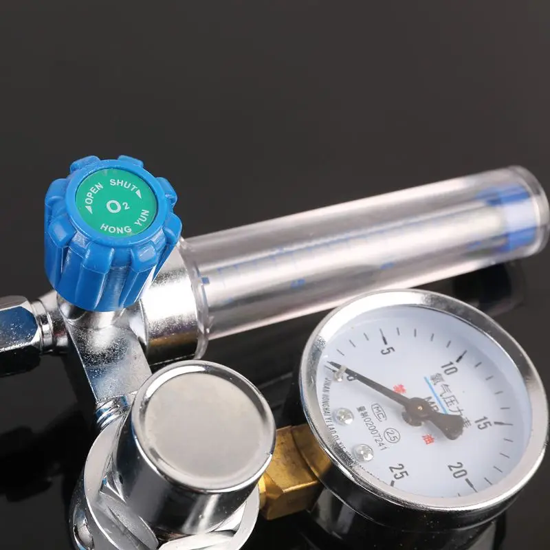 Pressure Regulator gas pressure regulator O2 Medical Oxygen inhaler Pressure Reducing Valve Oxygen Meter G5/8" 0-10L/min