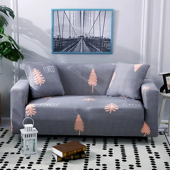 

SOFTBATFY Palm Tree Sofa Cover Elastic All-inclusive Couch Case for Different Shape Sofa L-Style Sofa Case Dropshipping
