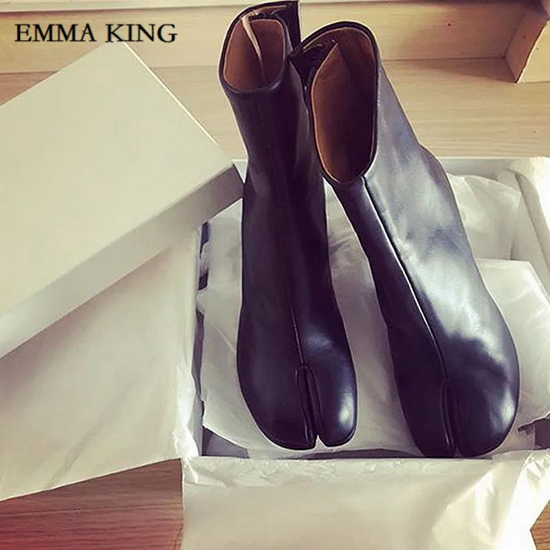 picture shows Emma king/удобные блестящие кожаные ботильоны; Feminina; Роскошная обувь на высоком каблуке; Botas Mujer Feminina; ботильоны на толстом каблуке для вечеринки - Цвет: picture shows