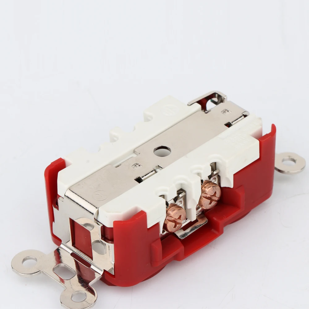 HiFi US AC Power Duplex Buchse Steckdose Hochwertige Steckdose Chassis HUBBELL HBL8300 IG8300 – Detail 4
