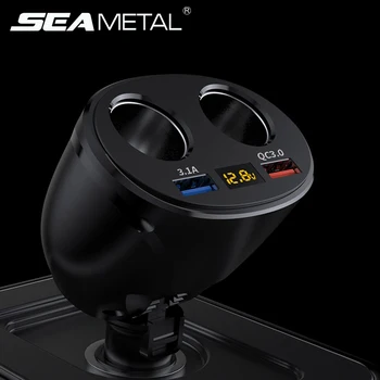 

12V Car Cigarette Lighter Socket Splitter Auto USB Fast Charge QC 3.0 Power Adapter For Phone DVR Camera IPAD Auto Accessories