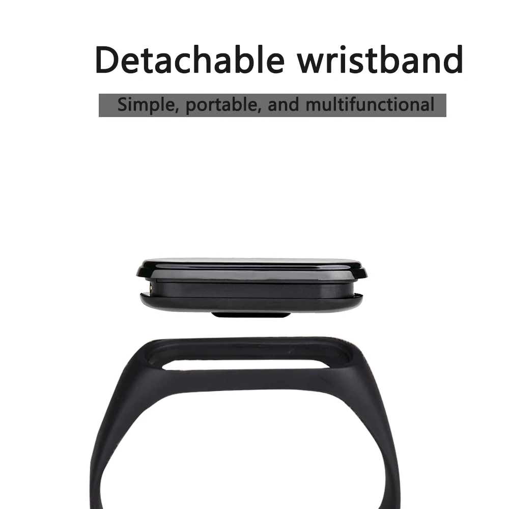  M4 Smart Band Fitness Bracelet With Pressure Measurement Messages Reminder Color Screen Waterproof  - 4000322147584