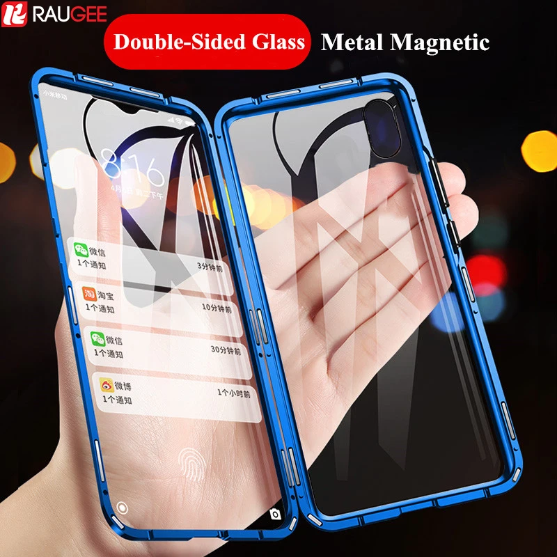 

Magnetic Case for Xiaomi Redmi 7A Case Double-Sided Tempered Glass Cover Full Protect Case for Xiaomi Redmi 7A 7 A Global Case