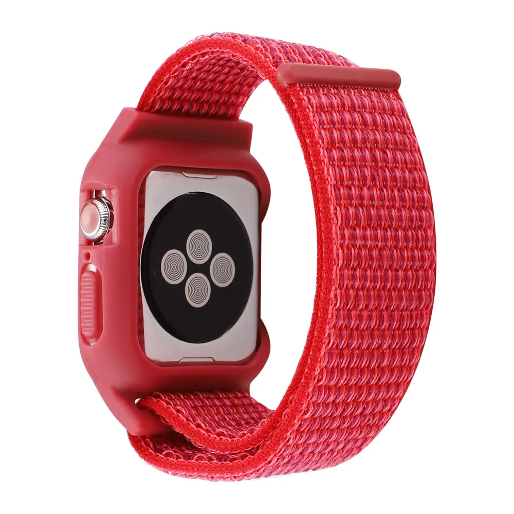 Спортивный нейлоновый ремешок-петля для Apple Watch Series 2 3 4 5 Чехол-ремешок дышащий браслет для 44 мм 40 мм 42 мм 38 мм iWatch