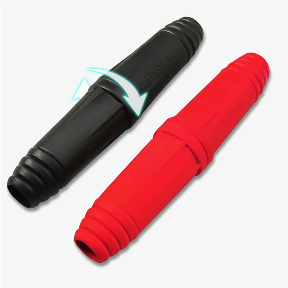 Welding Cable Connector 1Pair Tig Mig Rapid Fitting Europe Welding Machine Plug DKJ10-25 35-50 50-70