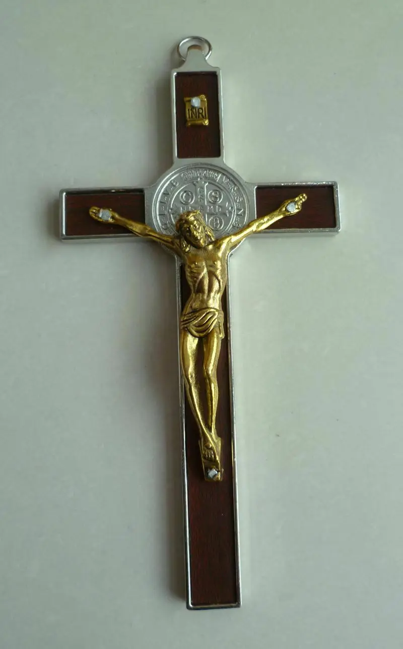 

Jesus Christ Wall Crucifix Cross Religious Saint 3D Craft Antique Decoration New
