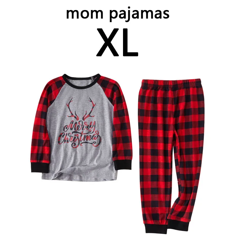 women size XL Рождественский Пижамный комплект для мужчин и женщин, для мальчиков и девочек, рождественский комплект, лидер продаж, одежда для сна для мамы, папы и ребенка, одежда для сна, домашняя одежда, комплект одинаковых пижам для семьи - Цвет: women size XL