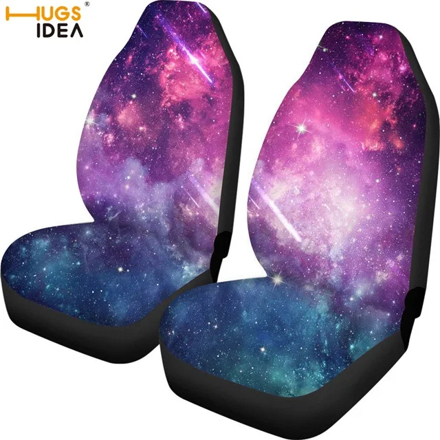 HUGSIDEA 3D Galaxy Space чехол для автокресла синий Вселенная Звезда Декор Авто место защитный чехол моющийся пылезащитный лист для сиденье для внедорожника - Цвет: KEA50686FV