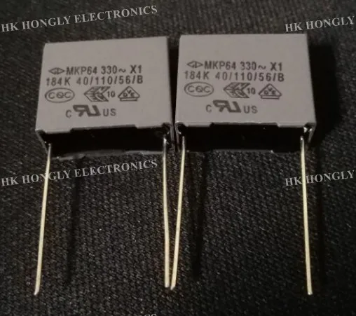 필름 캐패시터 MKP64 310V 330V X1 154K 224M 334M 334K 0.15UF 0.22UF 0.33UF P = 15mm, 10 개