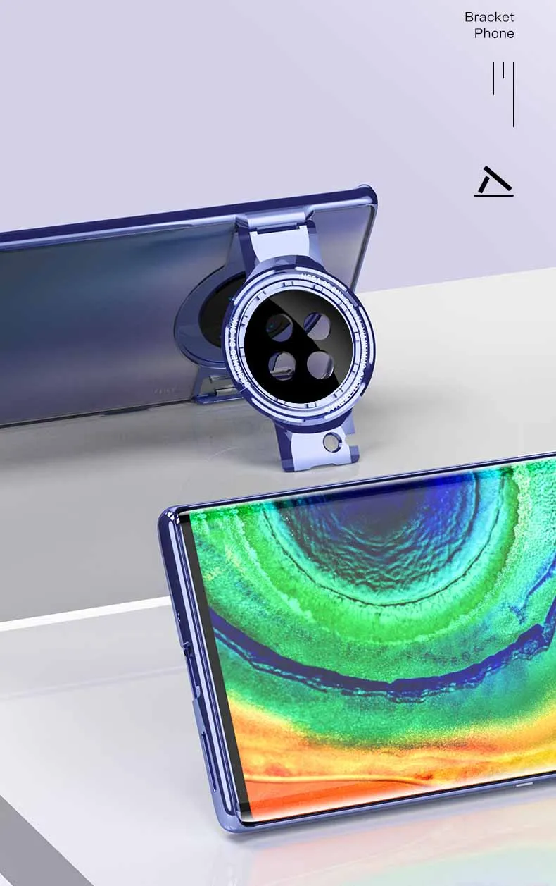 Для huawei mate 30 Pro 5G чехол с прозрачной магнитной защитой от ударов и подставкой для huawei mate 30 Pro с объективом для камеры