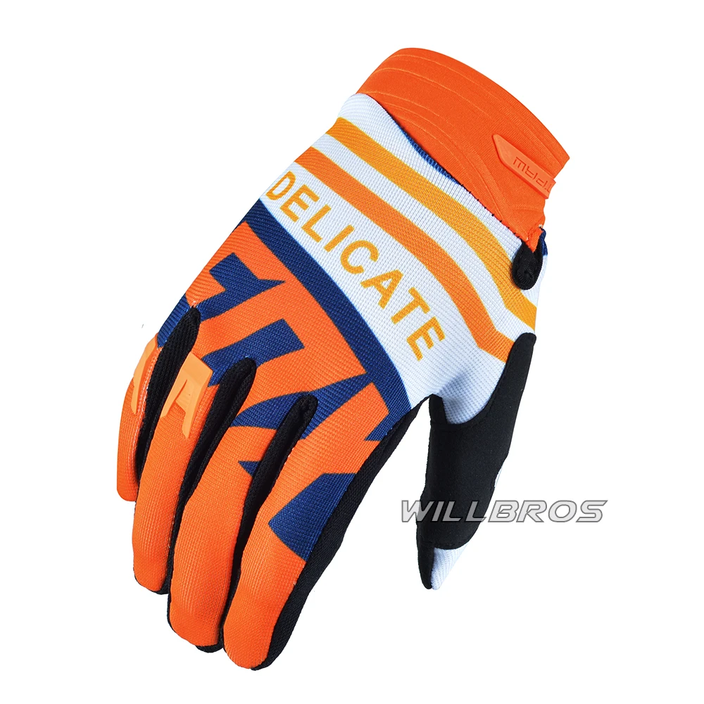 

Delicate Fox Gloves Motocross Racing Offroad Cycling Guantes MX Downhill Bike Moto Cross Orange Mens Unisex White Luvas