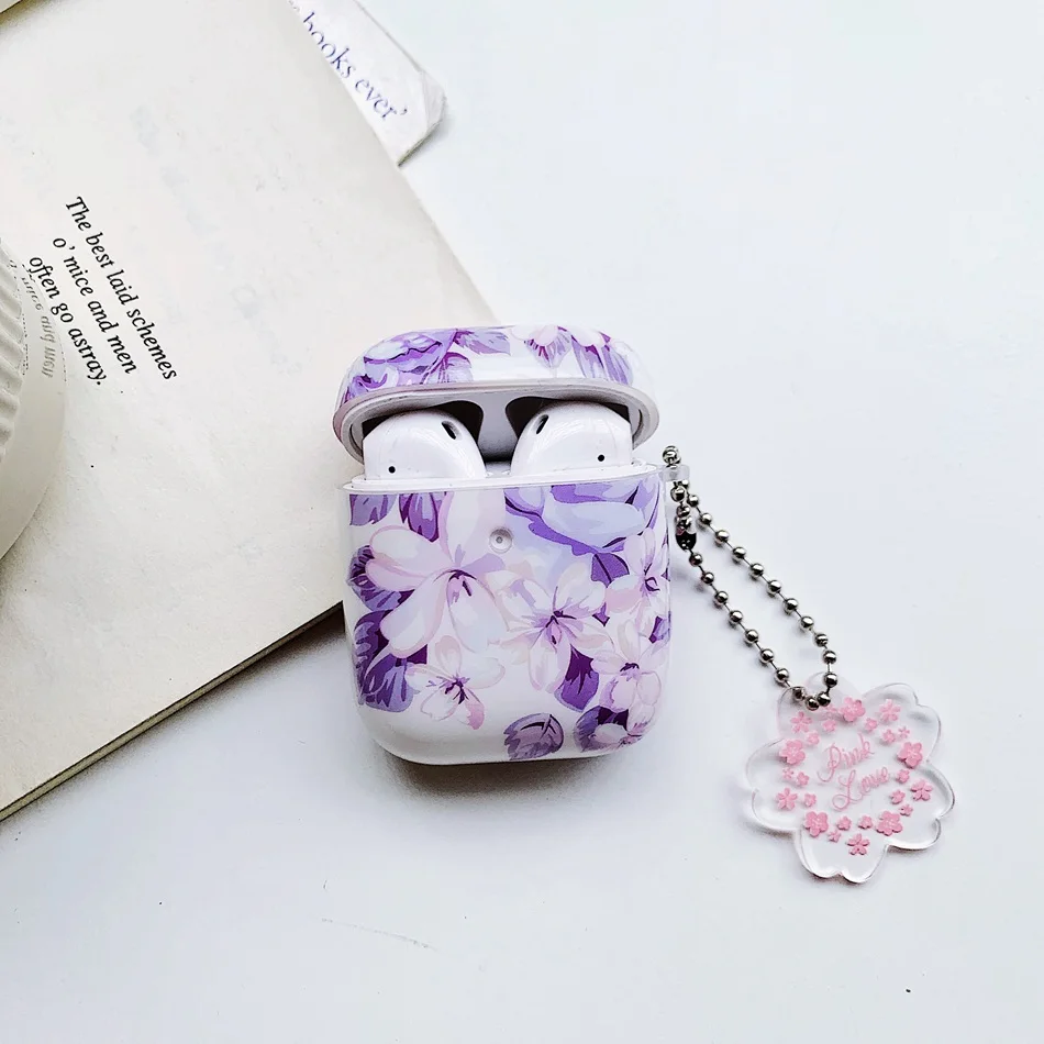1017M Беспроводной чехол для наушников для Airpods, чехол, Роскошный милый цветок, чехол для наушников для Apple Air Pods 2, чехол, защита, аксессуары для кожи - Цвет: 1017M