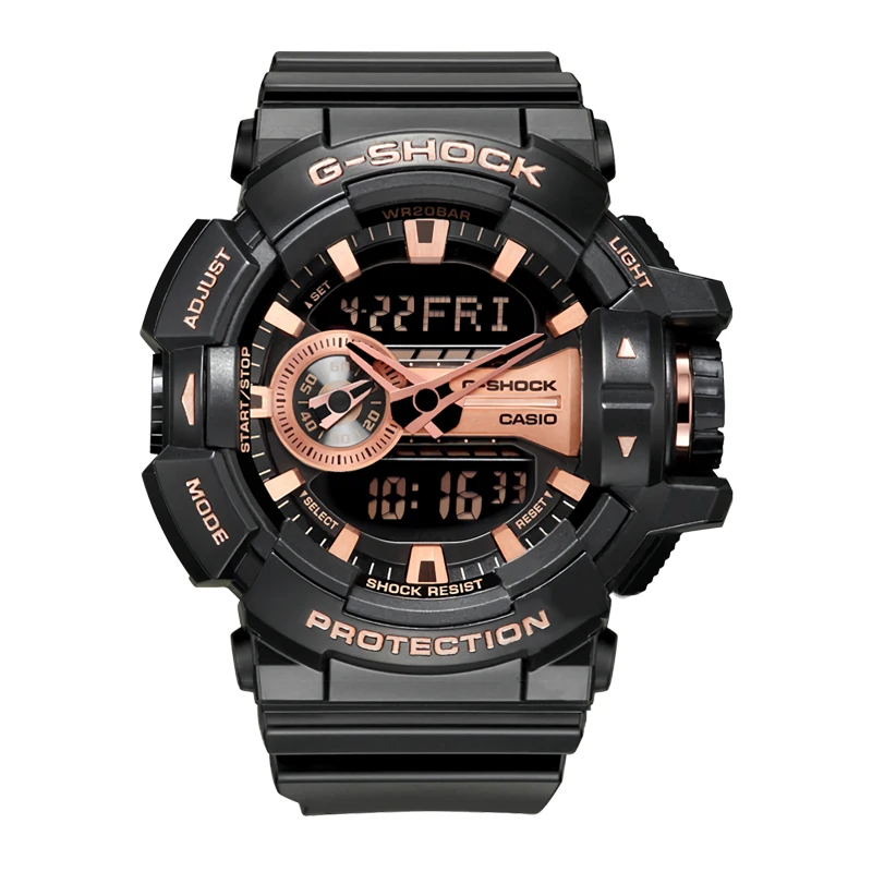 Оптическими зумом Casio Часы мульти-функциональный Спорт на открытом воздухе водонепроницаемые мужские часы GA-400GB-1A4