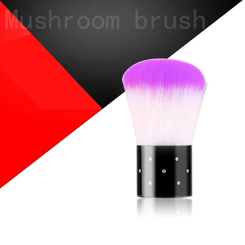 1pcs Soft Nail Cleaning Brush Nail Brush Nail Art Manicure Tools Nail Dust Cleaner For Acrylic& UV Gel 6 Colors