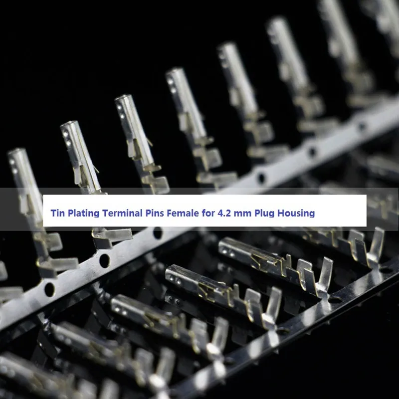 200PCS 4.2 mm Female ATX PCI-E PSU PCI Express Power Connector Tin Plate Crimp Pin Contact for Plug Housing 5556PBTL | Обустройство