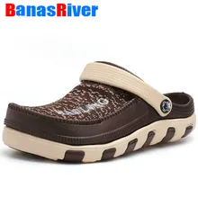 Новинка; летние тапочки; мужские повседневные тканевые сандалии; полая дышащая обувь; модные пляжные сандалии; Вьетнамки; светильник; Zapatillas Homme