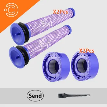 

robot vacuum front and rear filters for Dyson DC5 DC59 V6 V7 V8 handheld vacuum cleaner parts kit