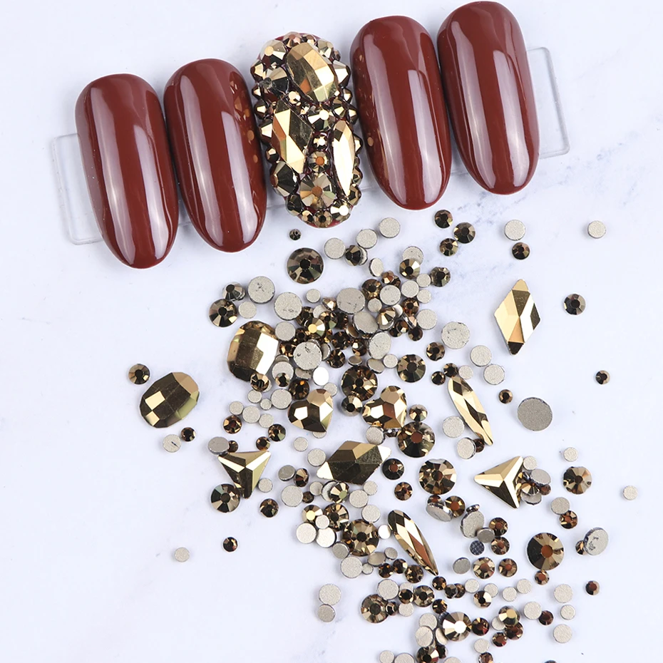 Shiny Nail Crystal Gems Stone