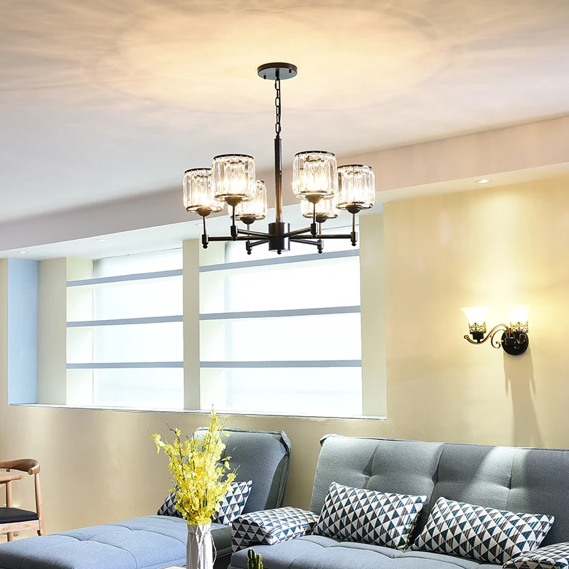 Luxury Crystal chandelier for Living Room Classic Crystal Chandelier Light Fixtures Bedroom Gold Lamp LED Crystal Lamp Ceiling
